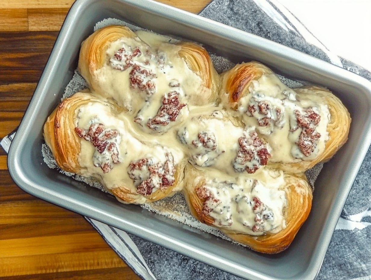 Crescent Roll Reuben Bake