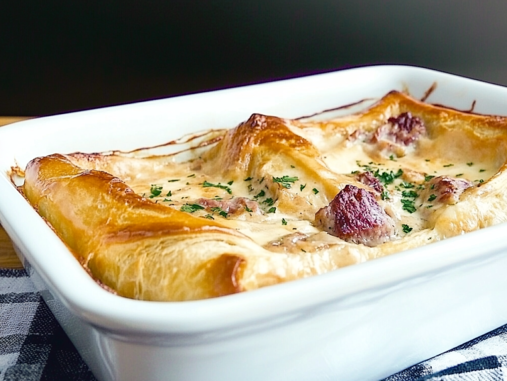 Crescent Roll Reuben Bake