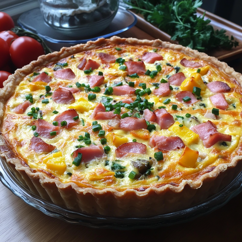 Ham and Cheese Quiche11