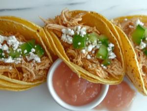 rockpot shredded chicken tacos