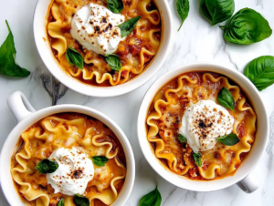 chicken lasagna soup