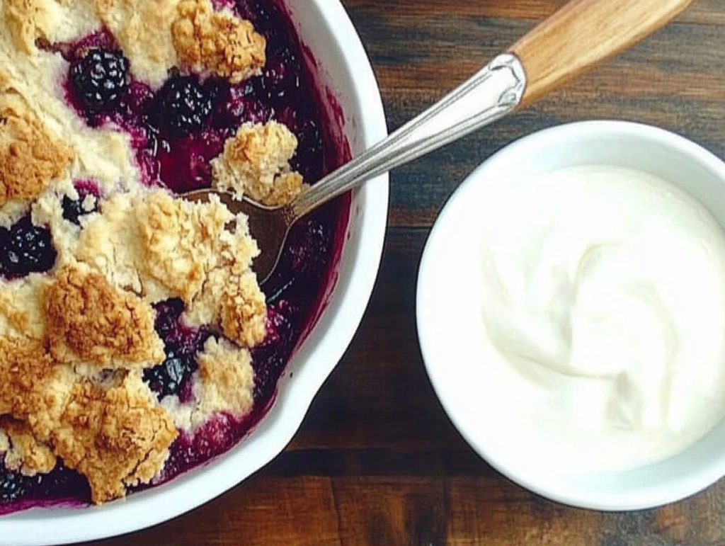 Blackberry cobbler