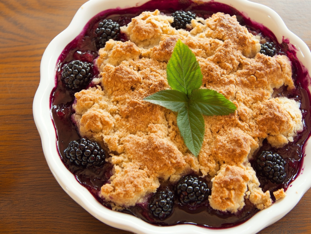 Blackberry cobbler