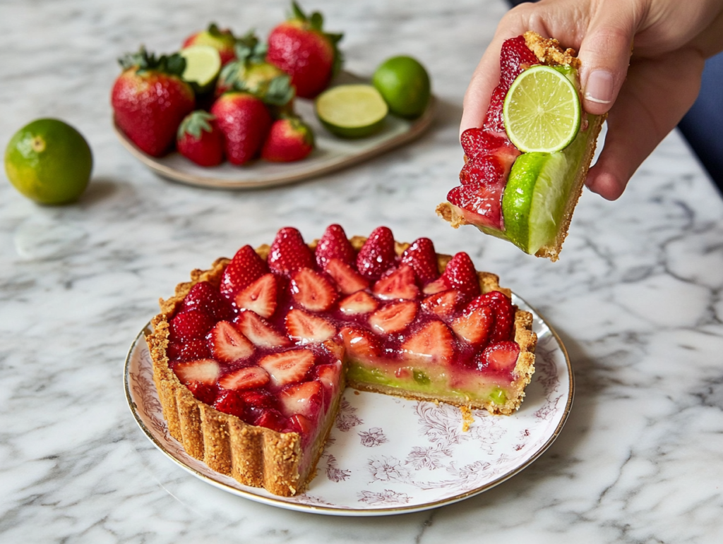 lime strawberry pie '1