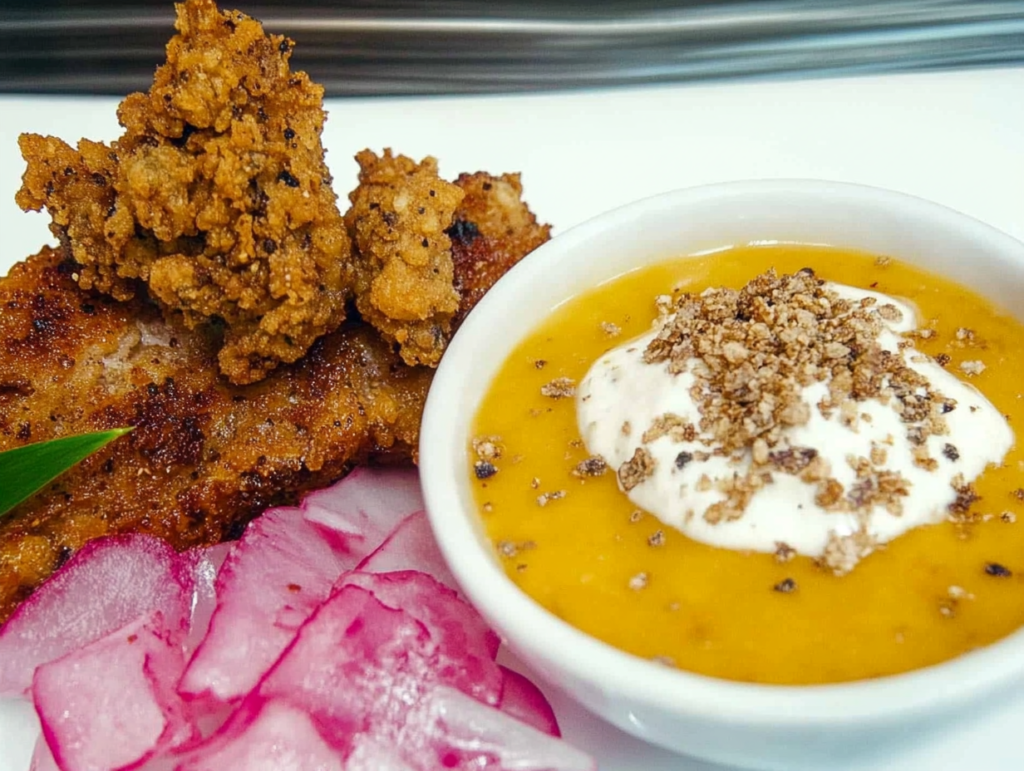 steamed fried chicken steak'3